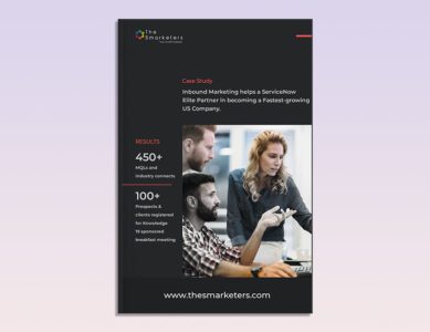 Inbound Marketing helps a ServiceNow Elite Partner in becoming a Fastest-growing US Company.