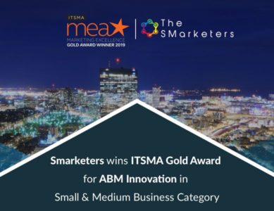 The Smarketers wins ITSMA Gold Award for ABM Innovation in SMB category